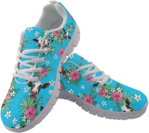 Jeiento Walking Sneakers for Women Men Lightweight Running Shoes Non Slip Gym Sports Shoes Breathable Mesh Tennis Shoes for Teenager