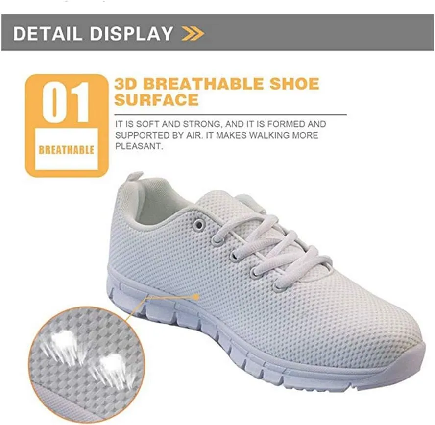 Jeiento Women Running Shoes Breathable Walking Shoes Non Slip Athletic Fashion Sneakers Mesh Workout Casual Sports Shoes