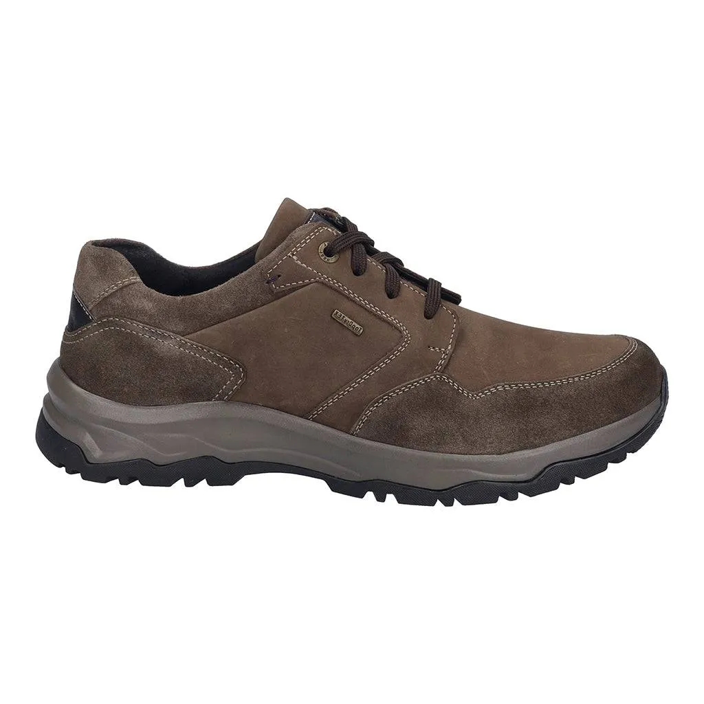 Josef Seibel Leroy 58 Mens Brandy Brown Leather Waterproof Arch Support Lace Up Shoes