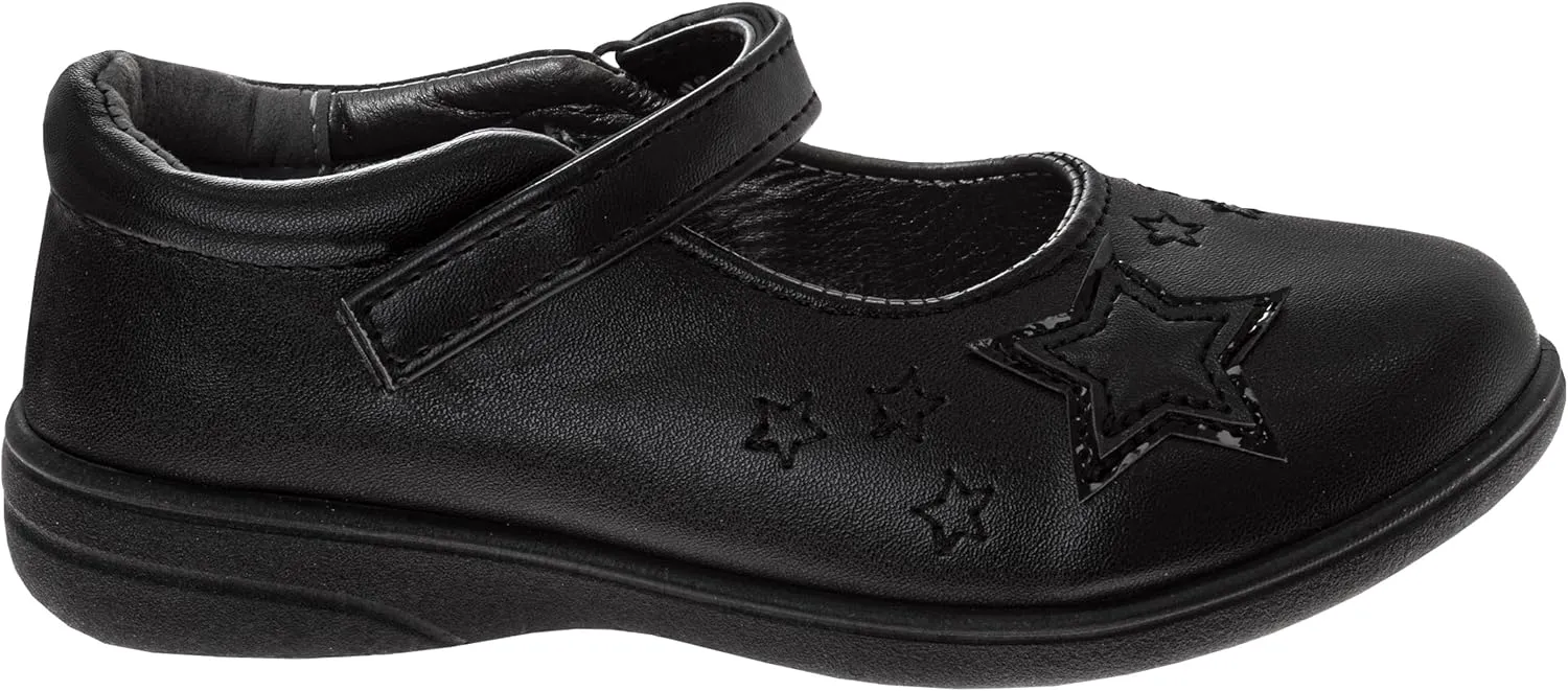 Josmo Girls Mary Jane Shoes School - Kids Uniform Flats Ballet Strap Dress Formal Slip-On - Size Toddler/Little Kid/Big Kid