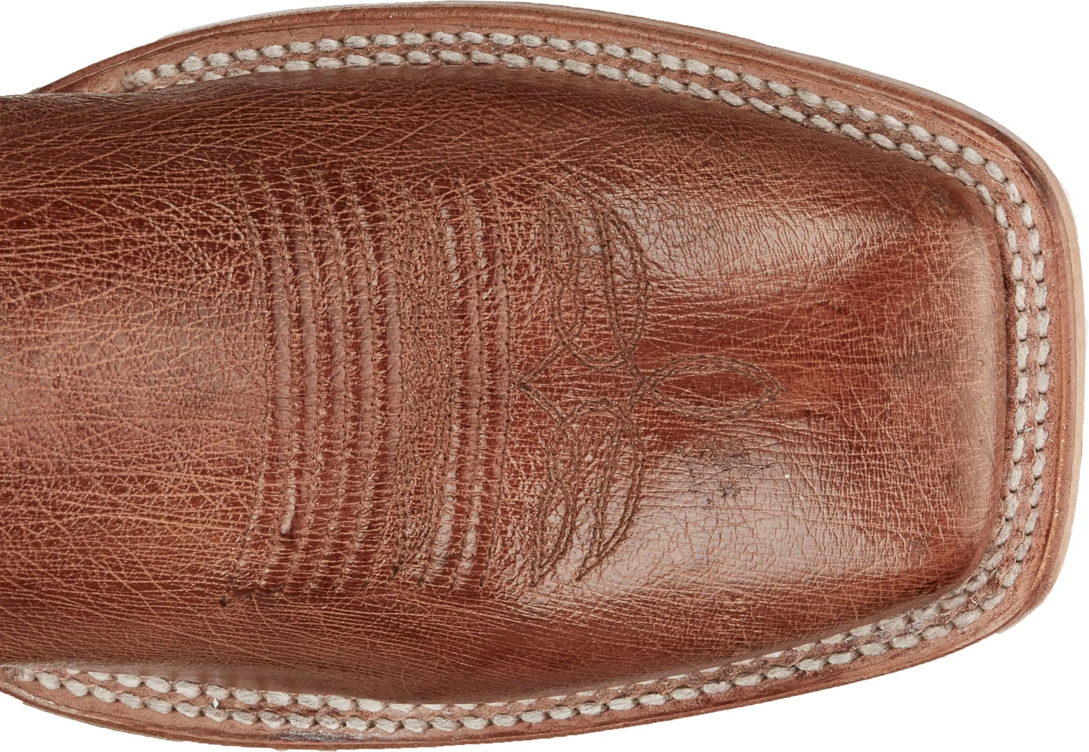 JUSTIN MEN'S BRECK COGNAC VINTAGE SMOOTH OSTRICH WESTERN BOOTS JE810