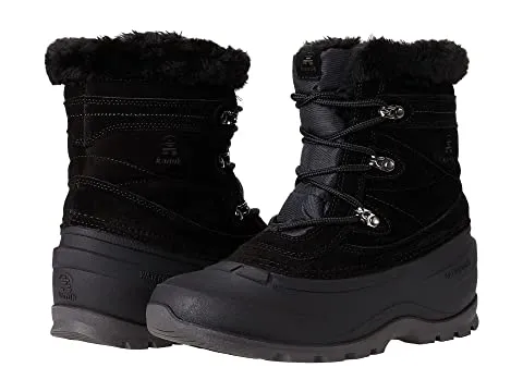 Kamik Snovalley5 Lightweight Waterproof Lace Up Insulated Snow Winter Boot Black