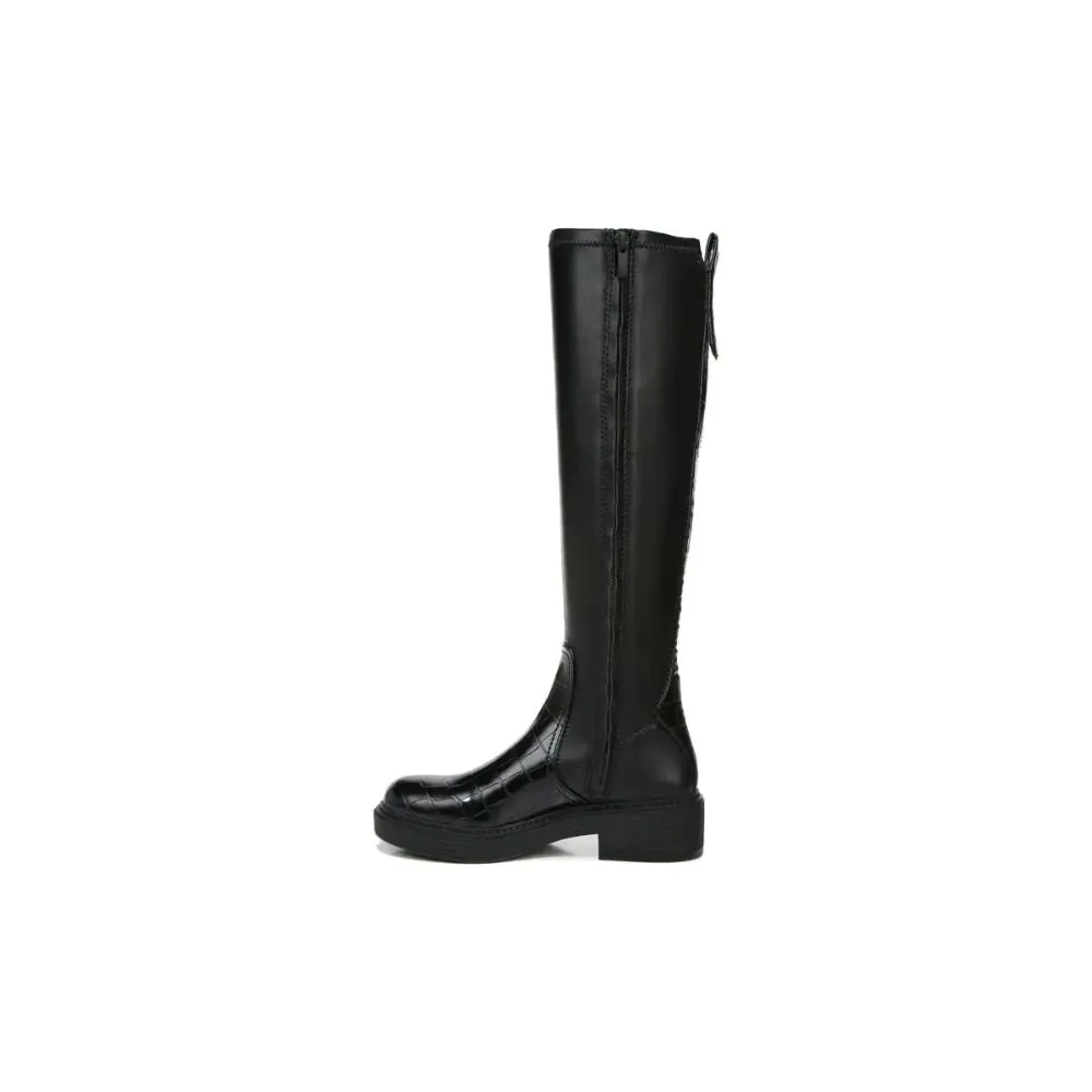 Keaton Wide Calf Black Crocodile Print Franco Sarto Boots