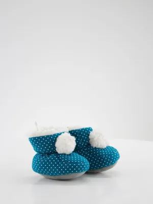 Kid's Boy Polka-Dotted Slippers ,Blue