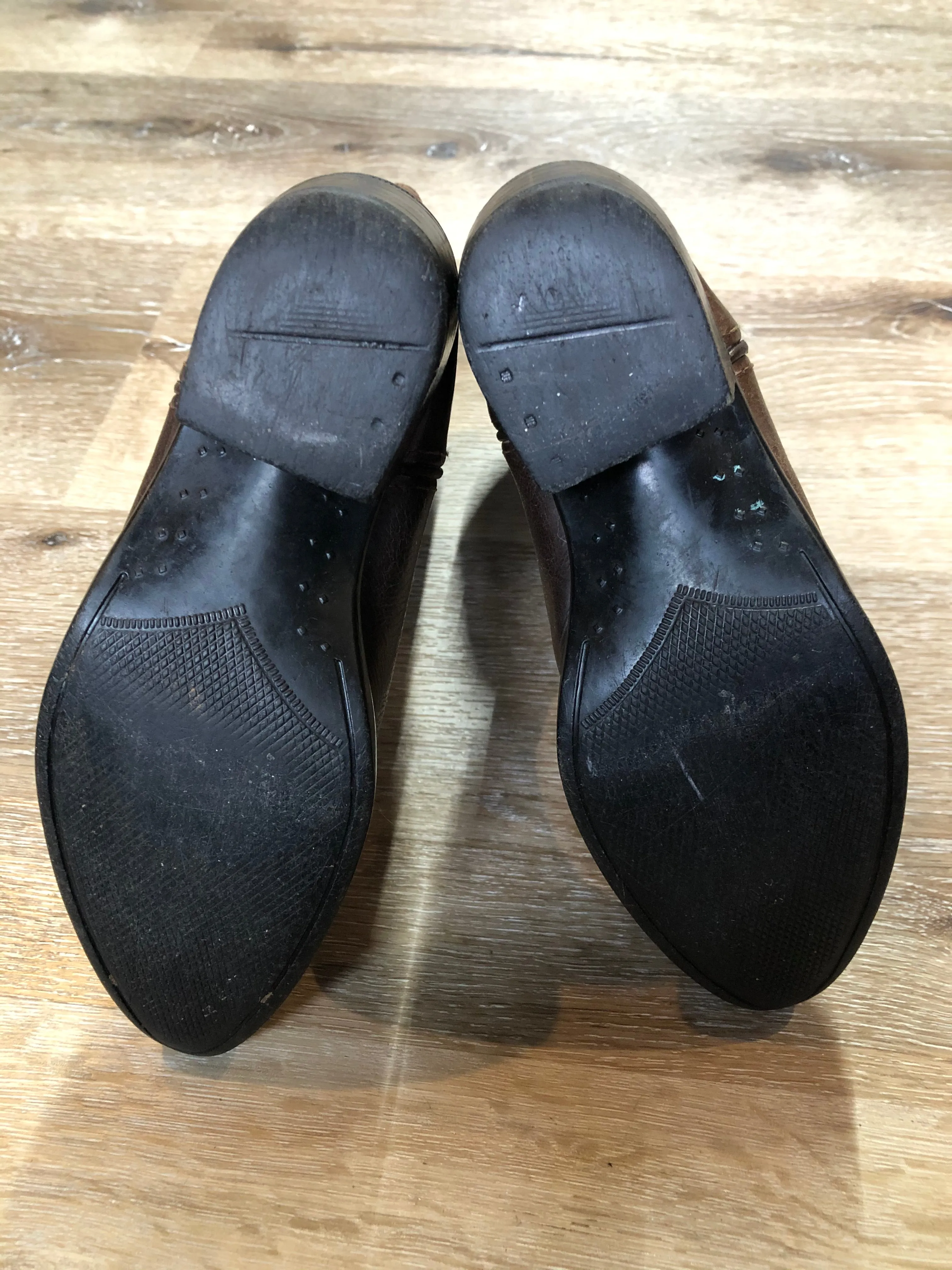 Kids Brown Leather and Suede Western Cowboy Boot SOLD