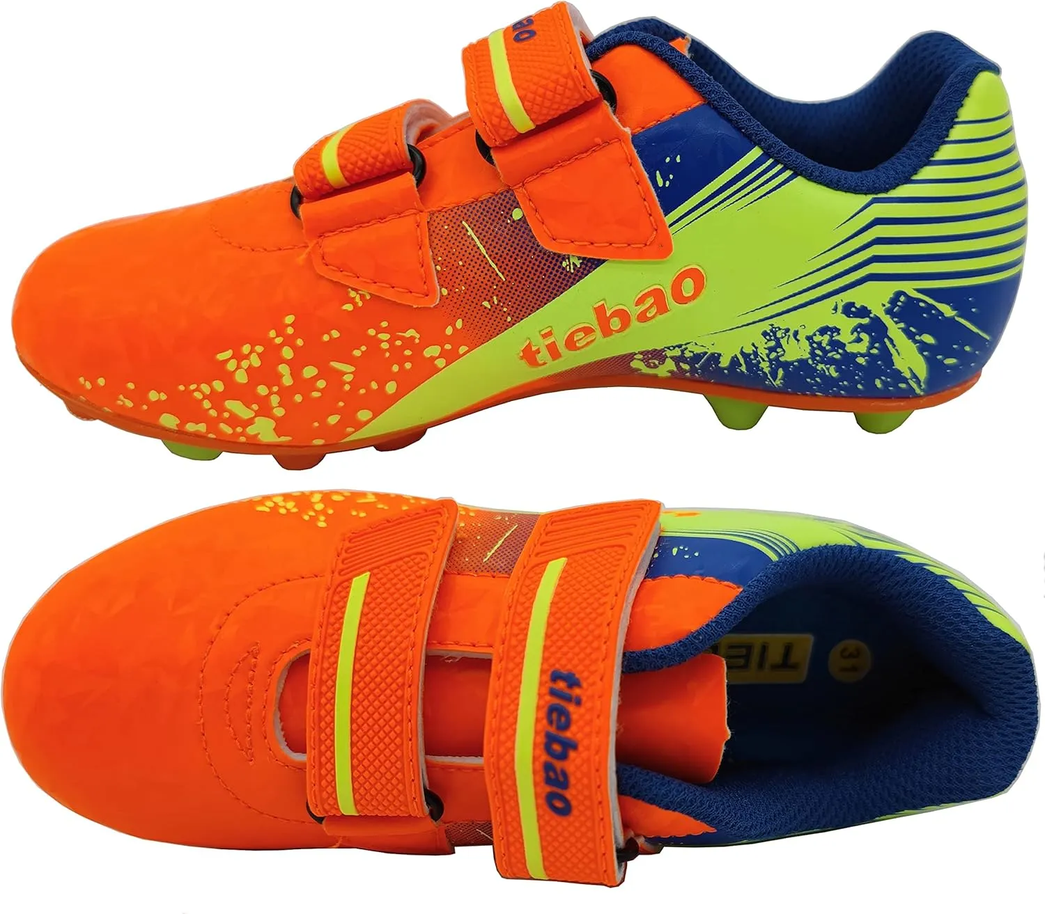 Kid's Cleat Soccer Turf Football Boots Athletic Outdoor & Indoor Sports Shoes for Boys Girls
