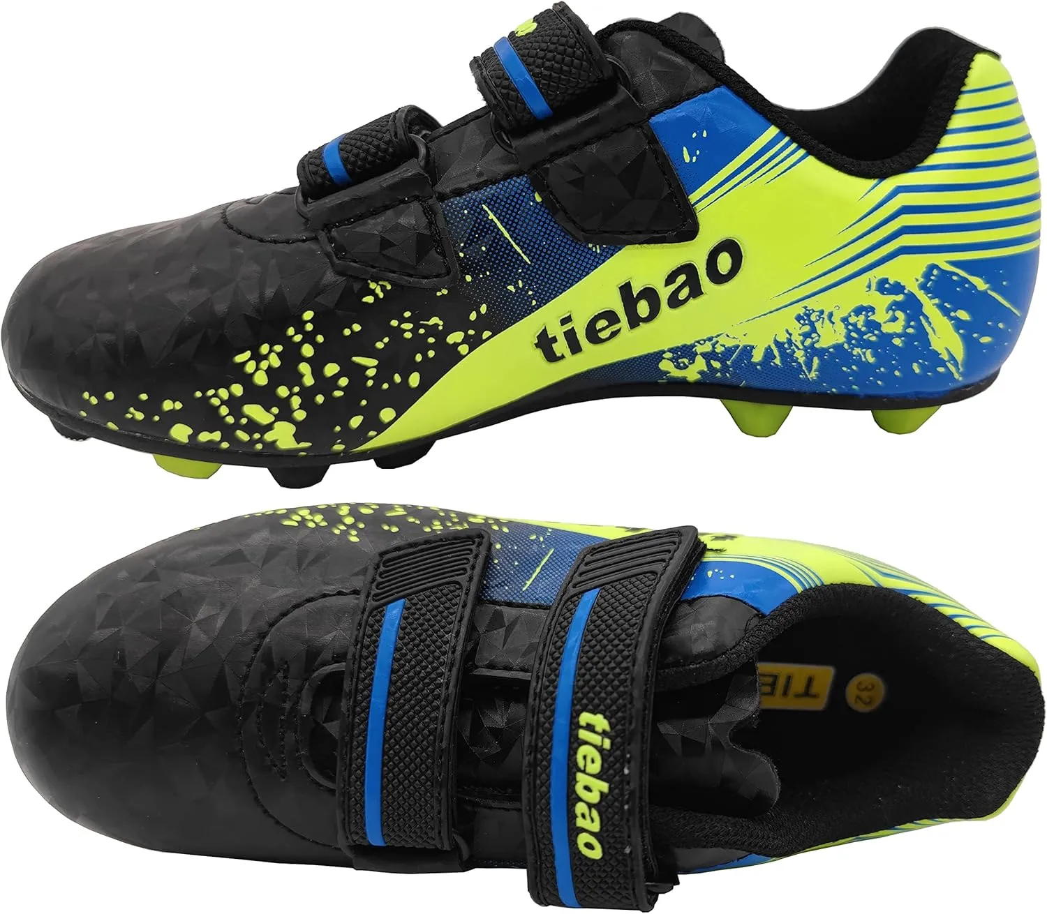 Kid's Cleat Soccer Turf Football Boots Athletic Outdoor & Indoor Sports Shoes for Boys Girls