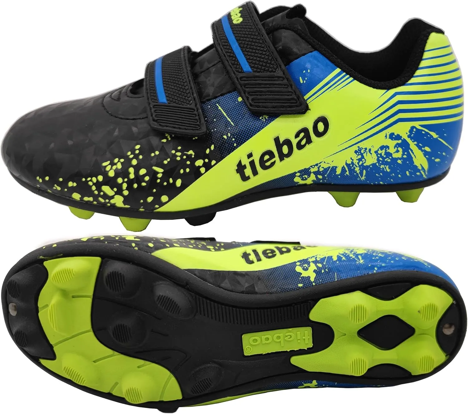 Kid's Cleat Soccer Turf Football Boots Athletic Outdoor & Indoor Sports Shoes for Boys Girls