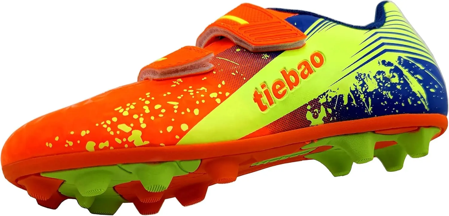 Kid's Cleat Soccer Turf Football Boots Athletic Outdoor & Indoor Sports Shoes for Boys Girls