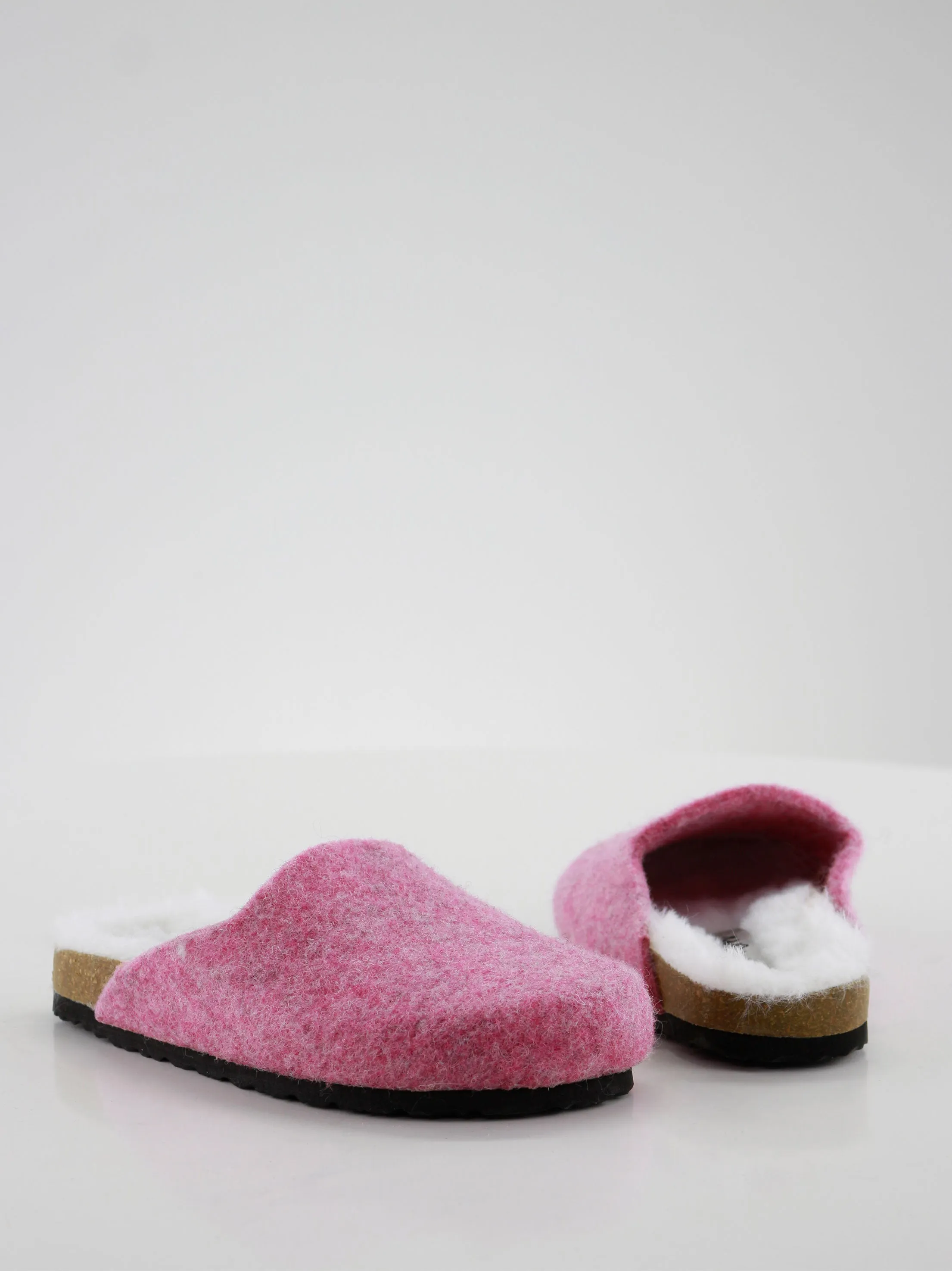 Kids Girl Faux Fur Inside F Slippers,Pink