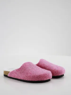 Kids Girl Faux Fur Inside F Slippers,Pink