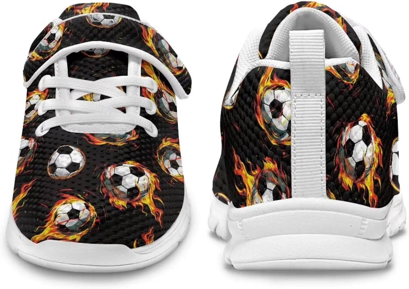 Kids Shoes Boys Girls Lightweight Non Slip Sports Running Sneakers with Strap Comfort Breathable Tennis Shoes US 11-15