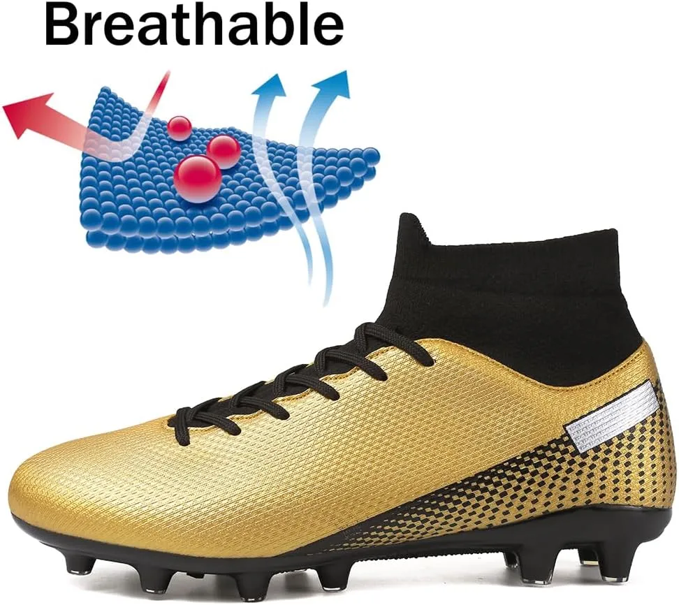 Kids Soccer Cleats Boys Girls Football Shoes Athletic Anti-Slip Outdoor/Indoor Sports Shoes
