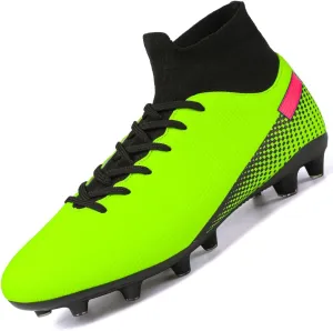 Kids Soccer Cleats Boys Girls Football Shoes Athletic Anti-Slip Outdoor/Indoor Sports Shoes