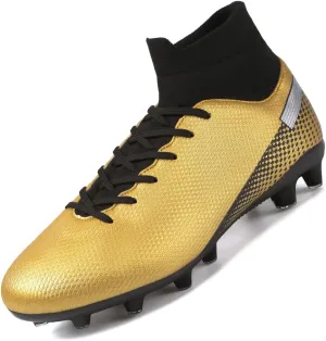 Kids Soccer Cleats Boys Girls Football Shoes Athletic Anti-Slip Outdoor/Indoor Sports Shoes