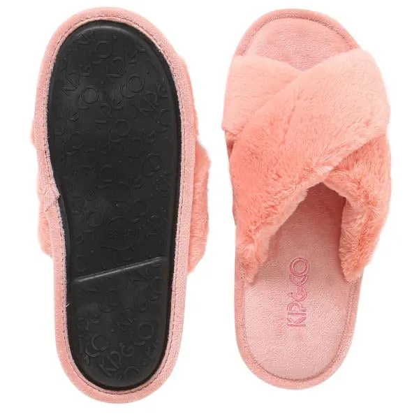 Kip & Co Blush Pink Kids Slippers - Blush