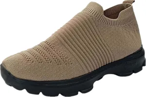 Ladmiple Walking Shoes Women Arch Support Slip On Sneakers Athletic Running Shoes Casual Comfortable Tennis Workout Sneakers