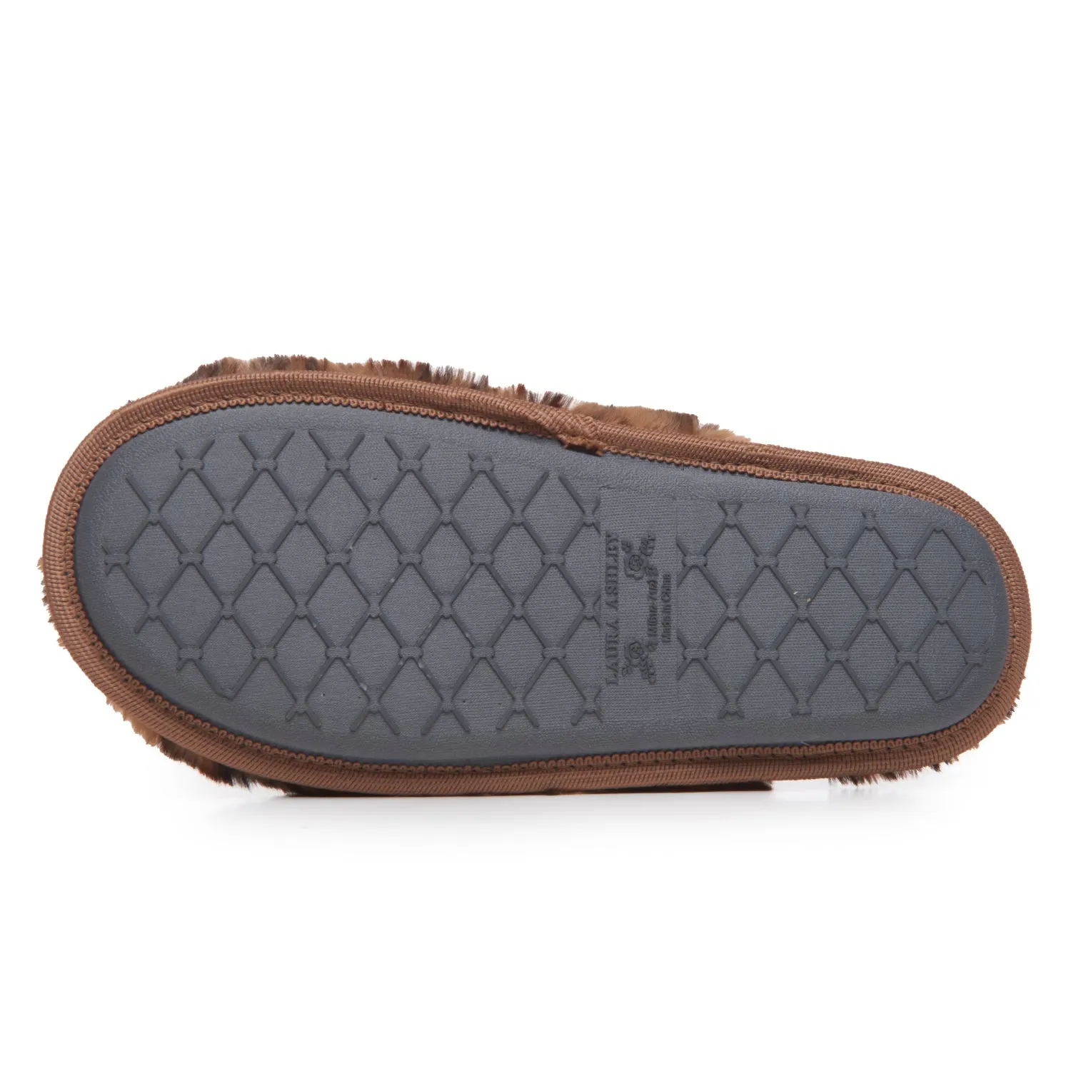 Laura Ashley Scuff Slippers, Plush Animal Print Slip-Ons for Women with Memory Foam Insole