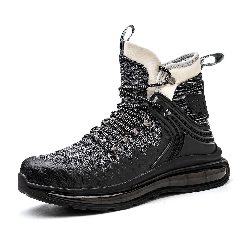 Lightweight Air Cushion Comfortable Mens and Women Steel Toe Work Boots TFWMGV K7 Plus