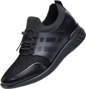 lilaBelle]Hidden Height Increase Men's Invisible Elevator Casual Sneakers, Breathable Comfortable Daily Shoes with Anti-Slip Sole for Work, Dating & Travel | Stylish Versatile Mens Footwear