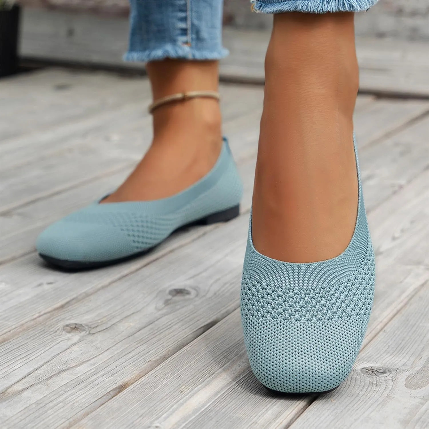 Low Wedge Round Toe Ankle Strap Women Flat Shoes Slip On Comfortable Walking Ballerina Shoes Cute Comfortable Dress Flats