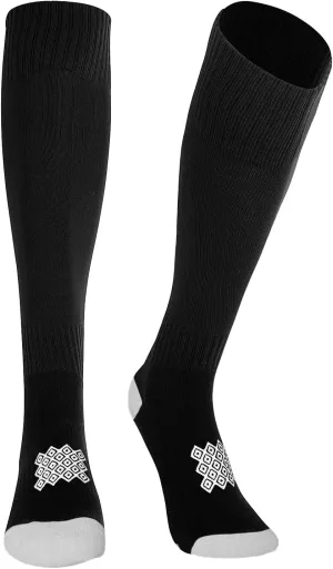 Luwint Non Slip Knee High Soccer Socks Grip Long Sport Socks, Anti-Slip Athletic Socks for Soccer Football Running Volleyball (Black)