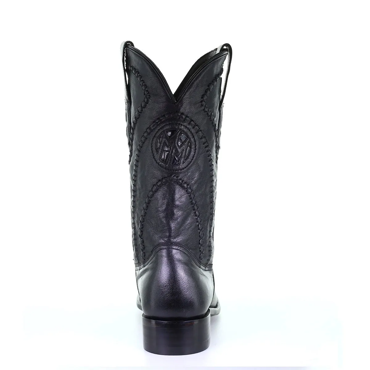 M2169 - Montana black casual cowboy alligator boots for men
