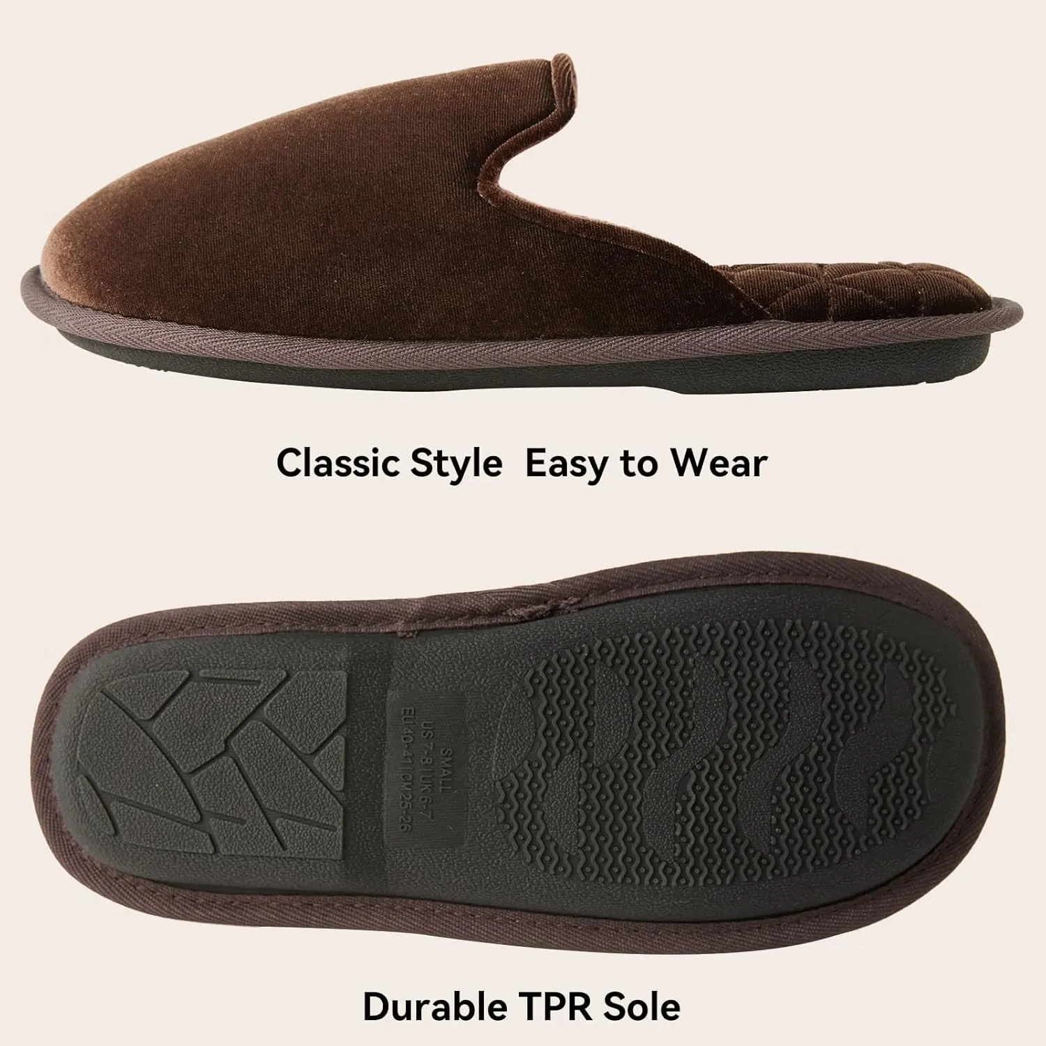 Magtoe House Slippers for Men Women Full Toe Comfortable Slip on Slippers Indoor Shoes Two-Tone Memory Foam Home Shoes for Bedroom Spa Office Easy Wear