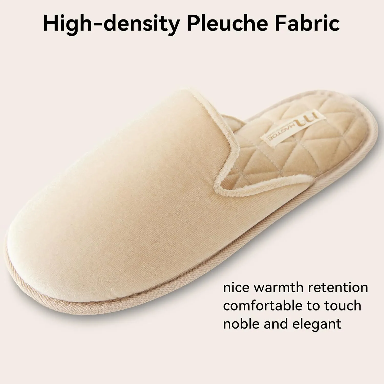 Magtoe House Slippers for Men Women Full Toe Comfortable Slip on Slippers Indoor Shoes Two-Tone Memory Foam Home Shoes for Bedroom Spa Office Easy Wear