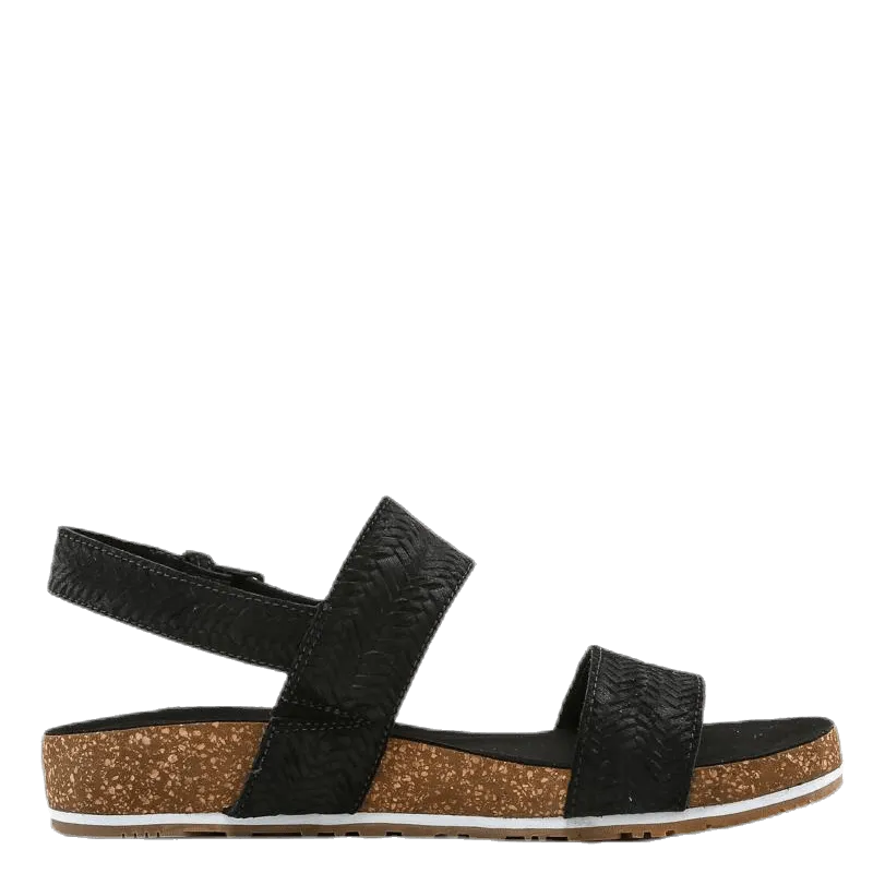 Malibu Waves 2 Band Sandal Black