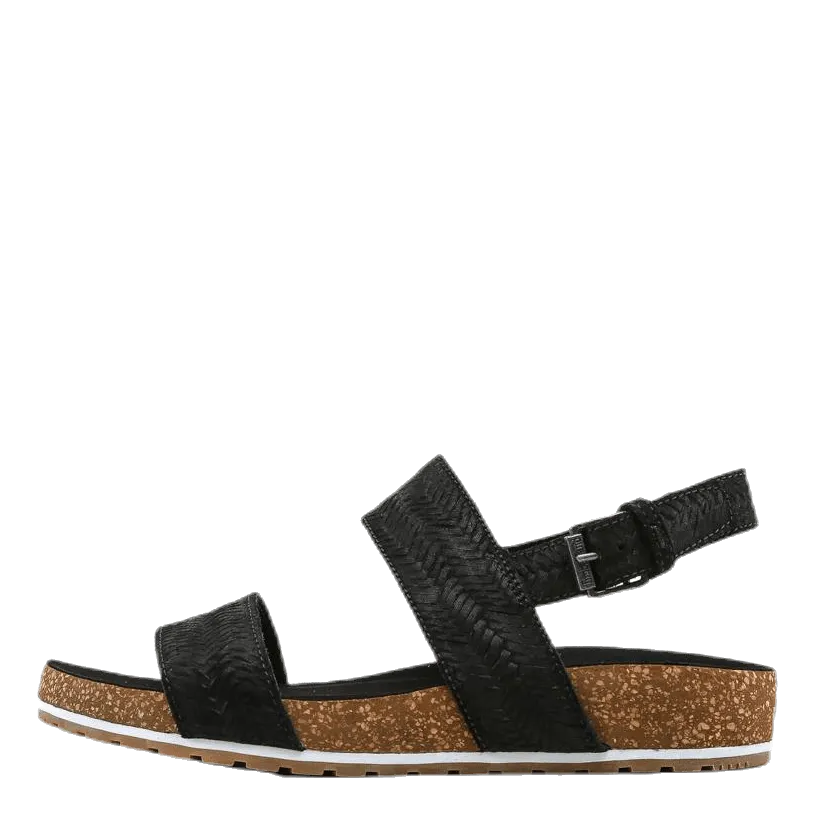 Malibu Waves 2 Band Sandal Black