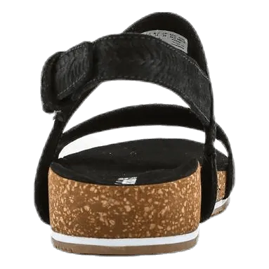 Malibu Waves 2 Band Sandal Black