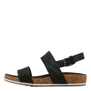 Malibu Waves 2 Band Sandal Black