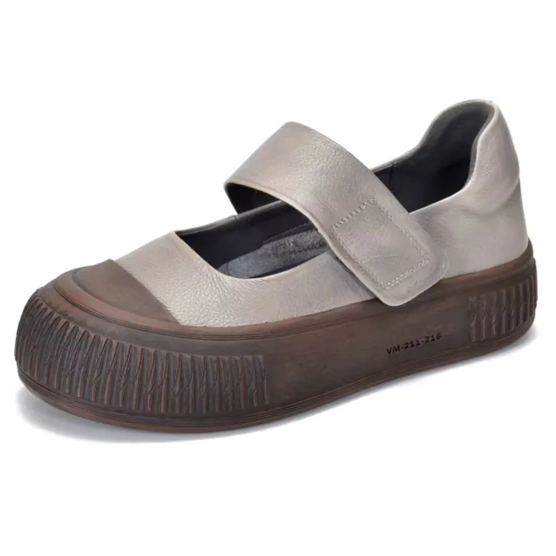 Mary Jane Wedge Flats Shoes