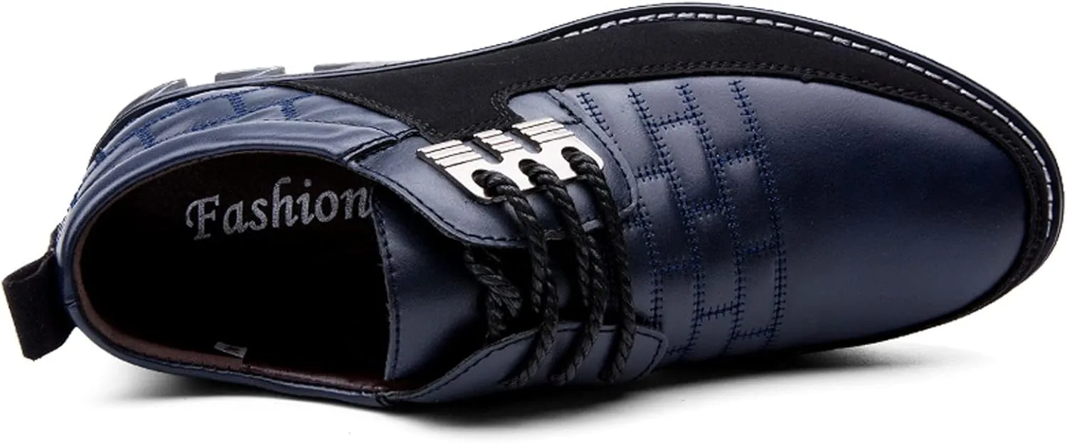 Meidiastra Men Casual Shoes Fashion Walking Shoes Loafers Casual Business Leather Shoes Flat Driving Shoes Dress Sneakers for Male