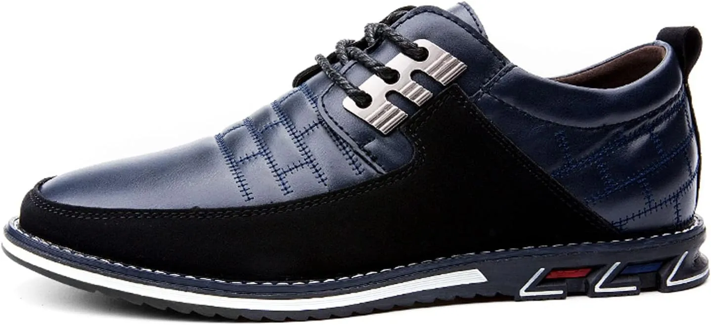 Meidiastra Men Casual Shoes Fashion Walking Shoes Loafers Casual Business Leather Shoes Flat Driving Shoes Dress Sneakers for Male