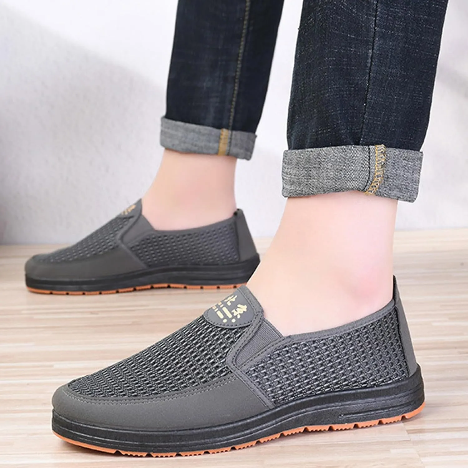 Men Shoes Spring Summer Breathable Mesh Walking Shoes Asakuchi Casual Shoes Casual Men Shoes Size 13 Men's Sandals Men Shoes