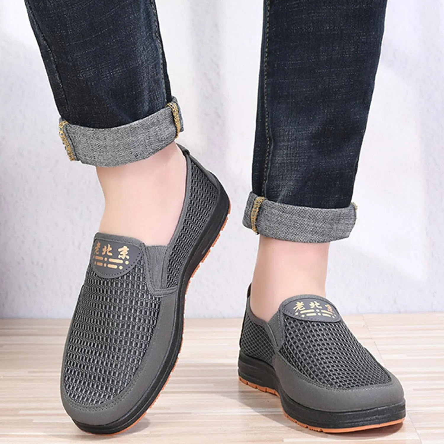 Men Shoes Spring Summer Breathable Mesh Walking Shoes Asakuchi Casual Shoes Casual Men Shoes Size 13 Men's Sandals Men Shoes