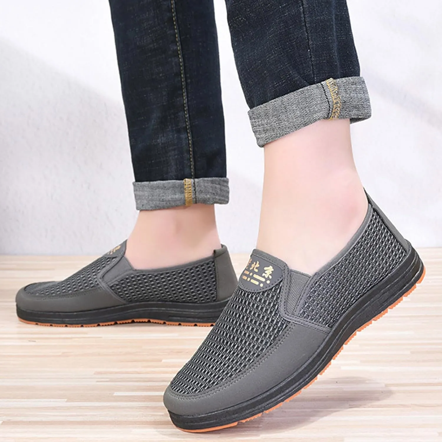 Men Shoes Spring Summer Breathable Mesh Walking Shoes Asakuchi Casual Shoes Casual Men Shoes Size 13 Men's Sandals Men Shoes