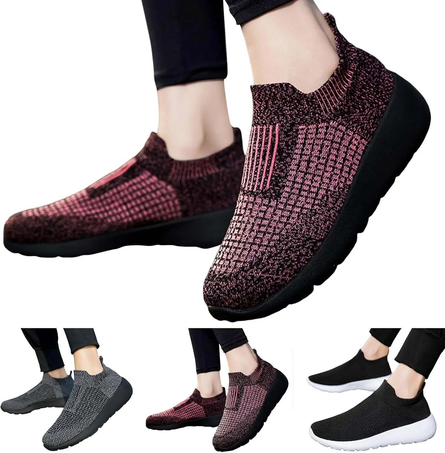 Men Sports Shoes Fashion Summer New Pattern Mesh Breathable and Comfortable Thick Sole Couple Sneaker Rack for Men