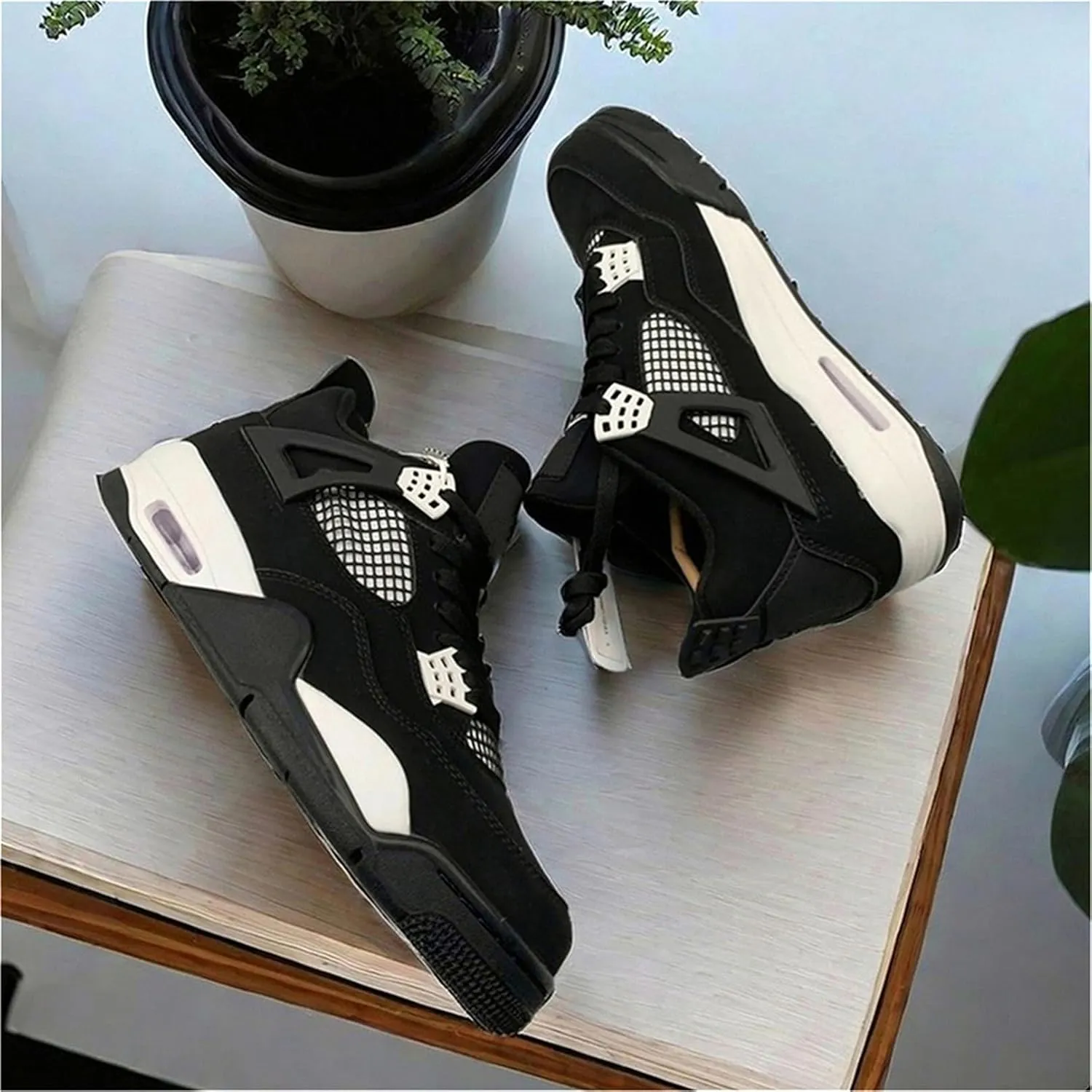 Men's Basketball Shoes Anti Slip Wear Resistant Breathable Outdoor Fitness Training Sports Shoes
