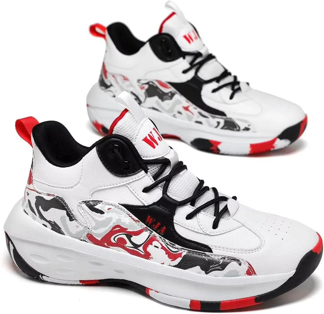 Men's Basketball Shoes Lightweight and Breathable Running Shoes Anti-Slip Outdoor Sports Shoes