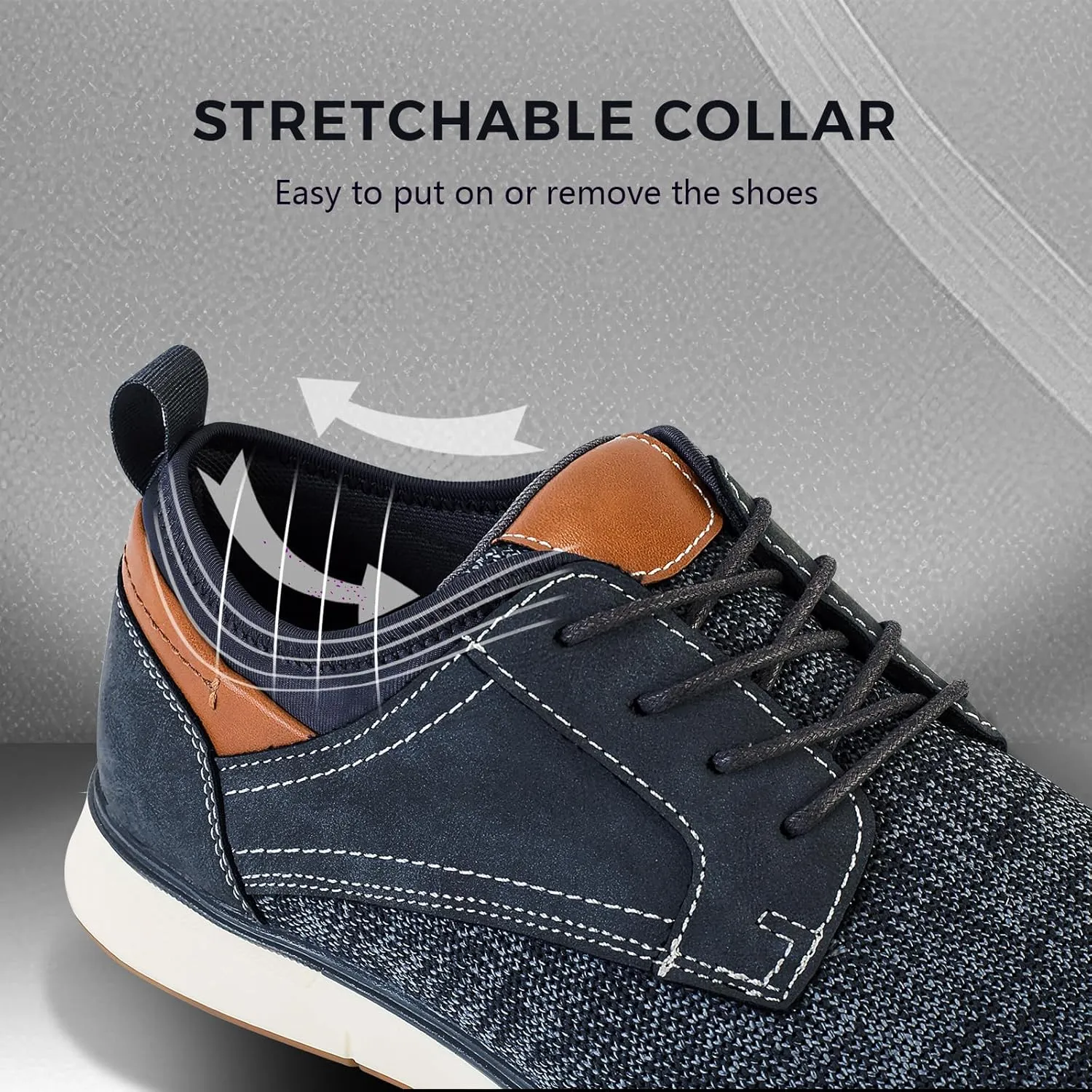 Men's Black Dress Shoes - Stylish Canvas Casual Shoes for Men - Classic Lace Up Derby Shoes Black