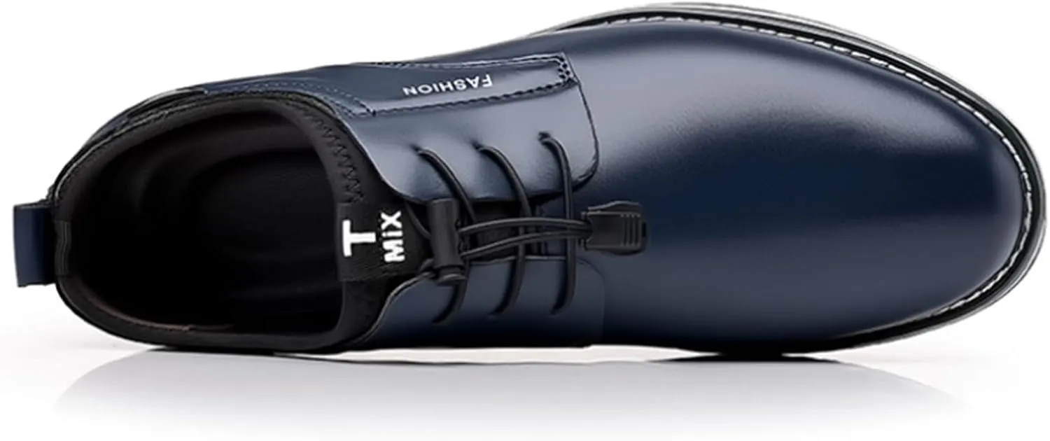 Mens Casual Shoes Flat Lace-up Wedding Dress Shoes Business Office Comfort Loafers Fashion Walking Driving Sneakers