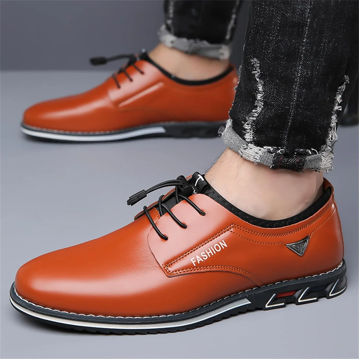 Mens Casual Shoes Flat Lace-up Wedding Dress Shoes Business Office Comfort Loafers Fashion Walking Driving Sneakers