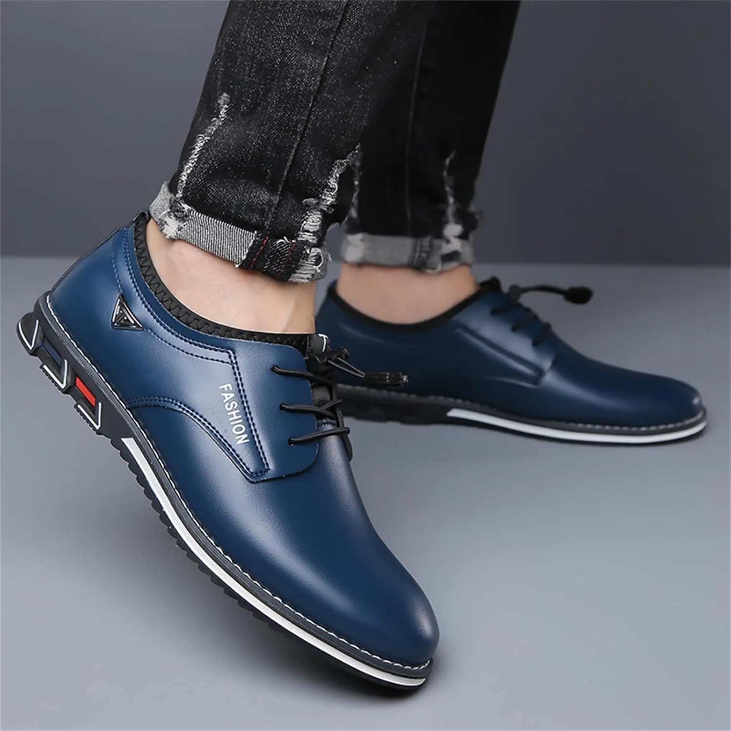 Mens Casual Shoes Flat Lace-up Wedding Dress Shoes Business Office Comfort Loafers Fashion Walking Driving Sneakers