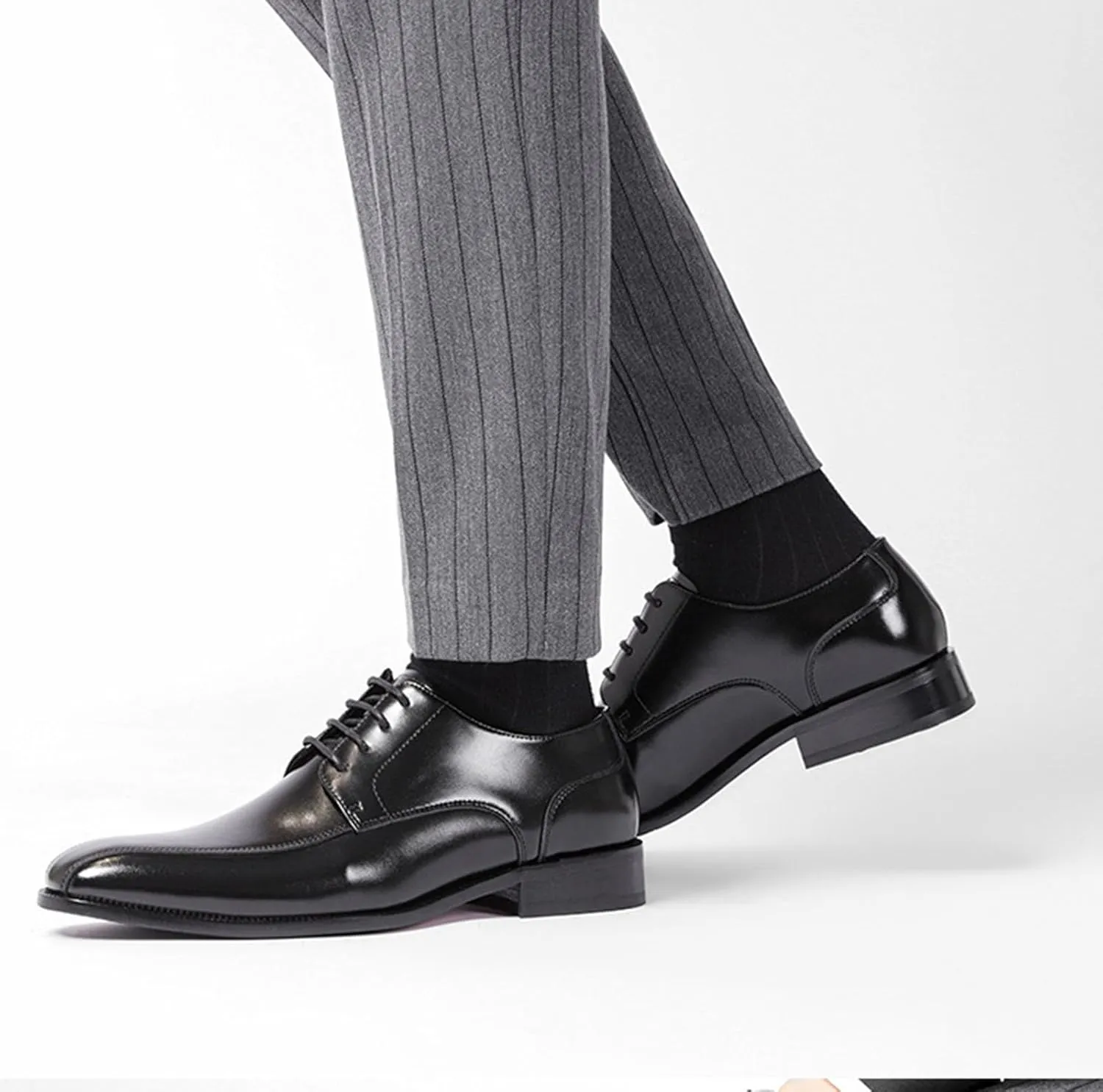 Men's Classic Business Derby Patent Formal Oxfords Comfortable Leather Comfortable Non-Slip Tuxedo Formal Dress Shoes