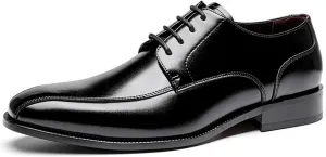 Men's Classic Business Derby Patent Formal Oxfords Comfortable Leather Comfortable Non-Slip Tuxedo Formal Dress Shoes
