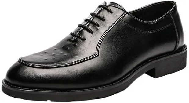 Mens Classic Formal Oxford Patent Leather Tuxedo Wedding Business Dress Shoes Comfortable Slip On Pointed Toe Non Slip Non Slip Formal