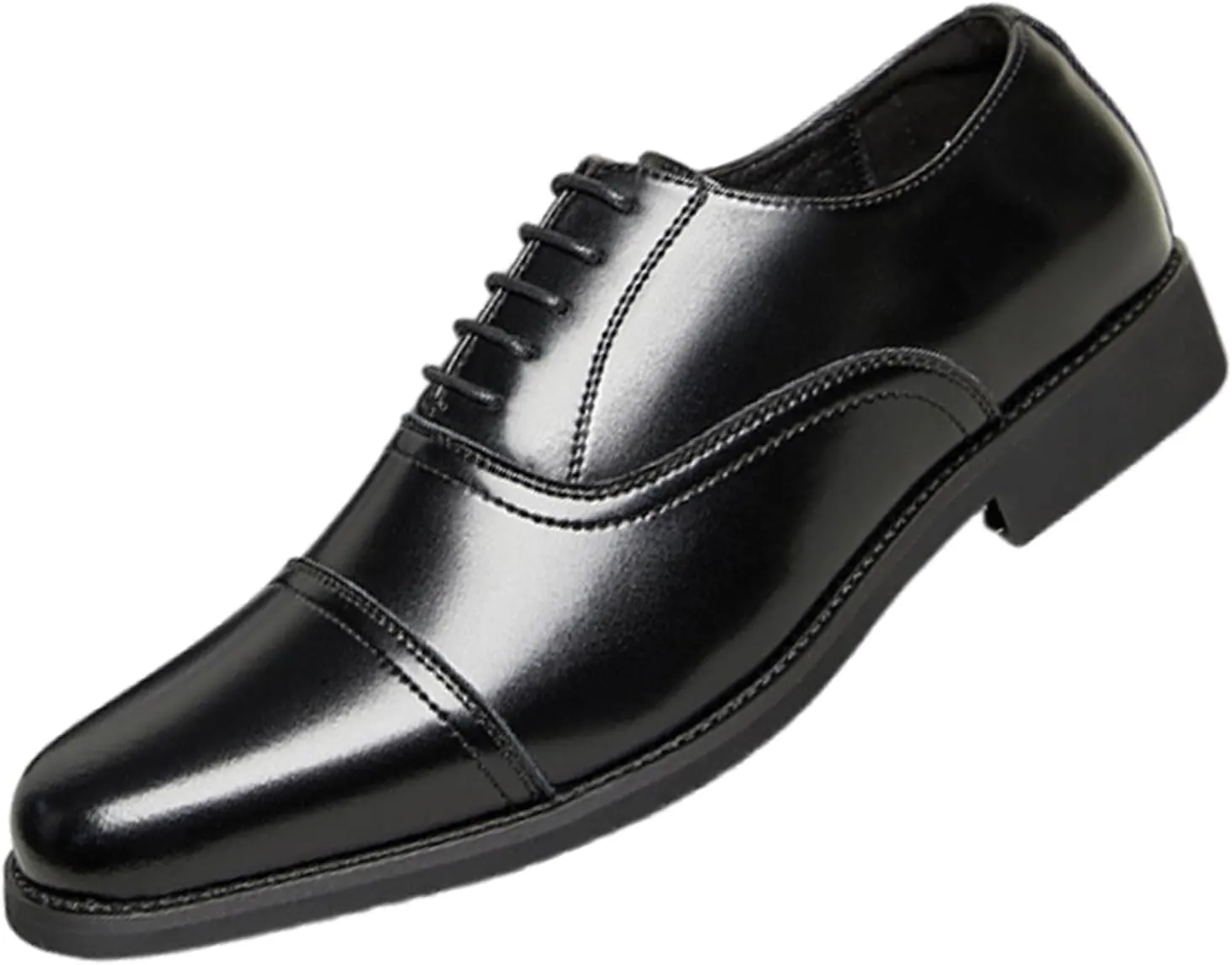 Mens Classic Formal Oxford Shoes, Italian Luxury Patent Leather Tuxedo Wedding Business Dress Shoes Classic Pointed Toe Brogue Non Slip Formal Party